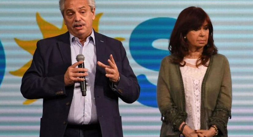 Alberto Fernández y Cristina Kirchner, NA