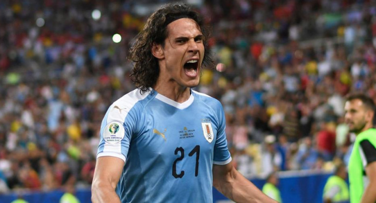 Edinson Cavani, futbolista, foto NA