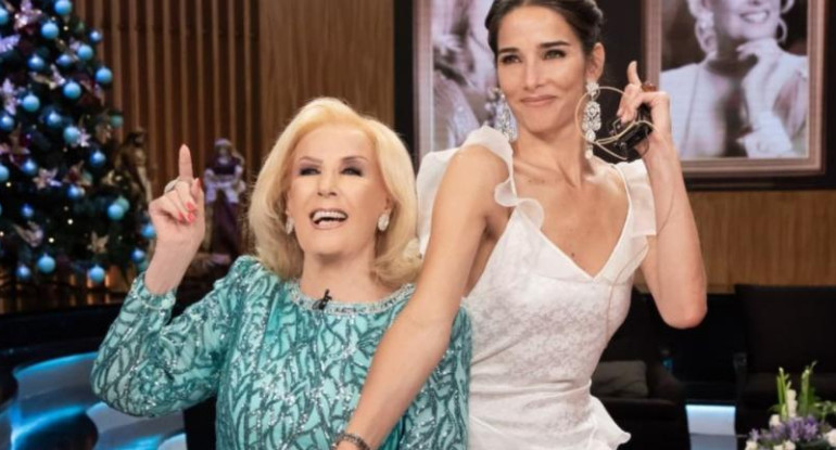 Mirtha Legrand y Juana Viale, foto NA