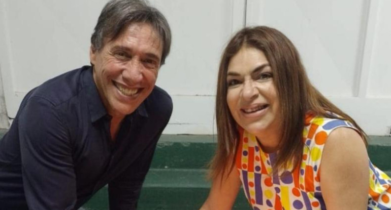 Fabián Gianola y Claribel Medina, actores, foto NA