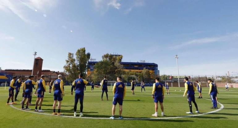 Entrenamiento de Boca en la pretemporada