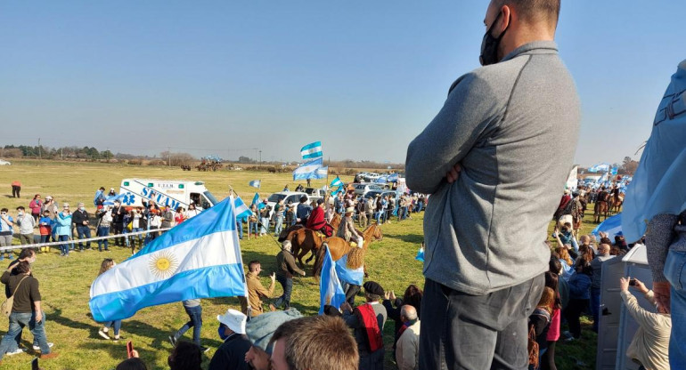 Campo, reclamos, foto NA