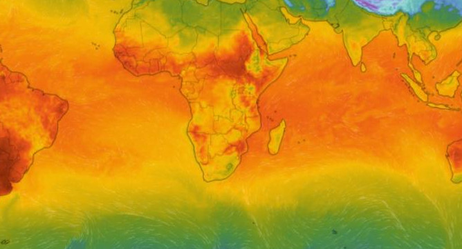 Mapa temperaturas, foto NA