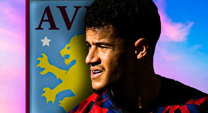 Philippe Coutinho, mercado de pases, foto Twitter Aston Villa