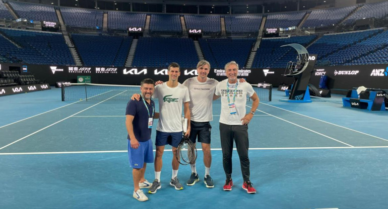 Novak Djokovic en el Abierto de Australia