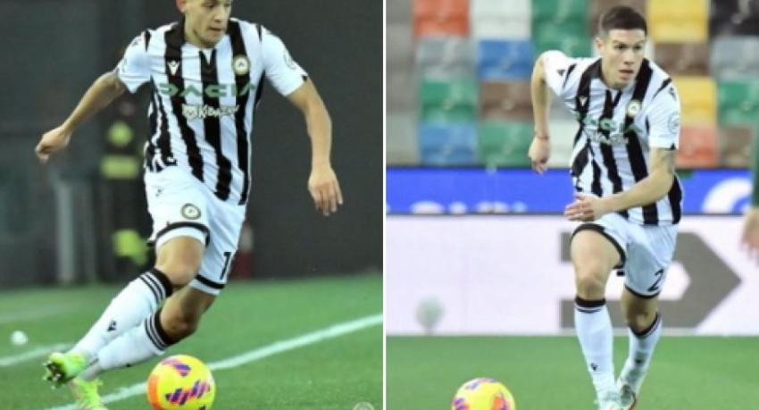 Nahuel Molina y Nehuen Pérez en el Udinese