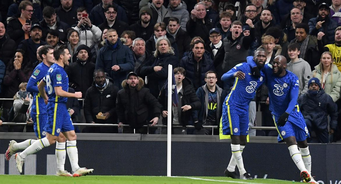 Festejo del Chelsea ante el Tottenham por la Carabao Cup, AGENCIA EFE