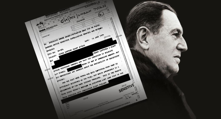 Juan Domingo Perón, documento desclasificado de la CIA, salud