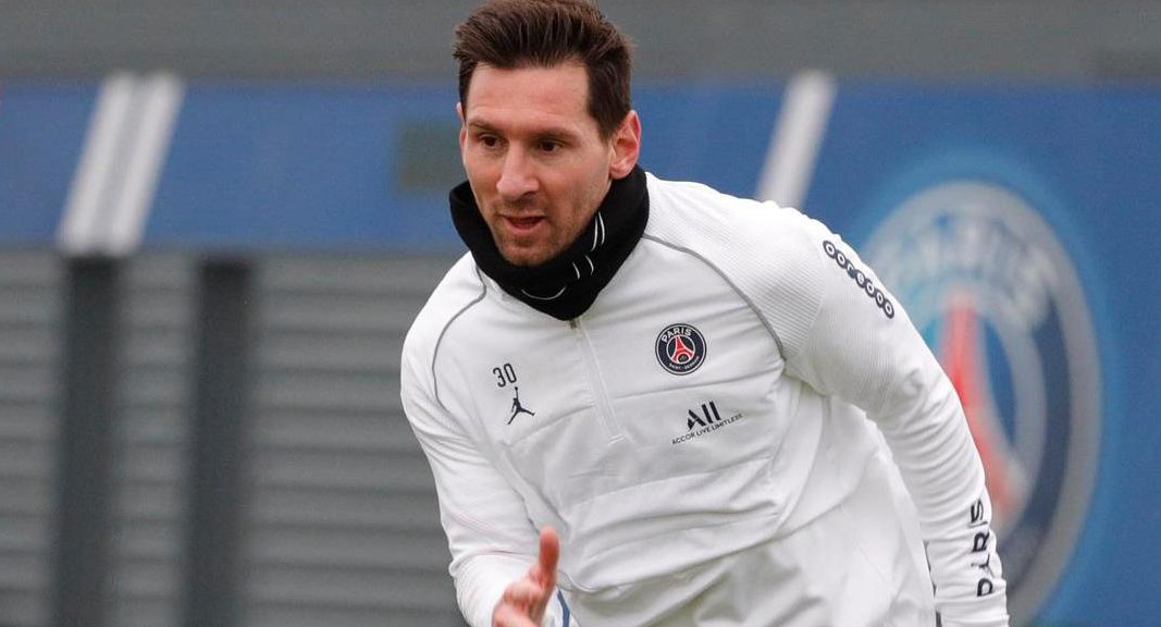 Lionel Messi, PSG, entrenamiento, NA