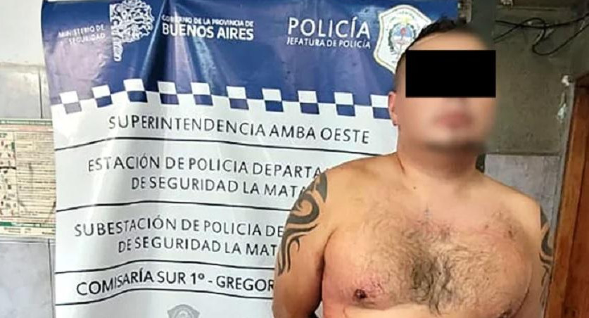 José Luis Sosa, cuando fue detenido