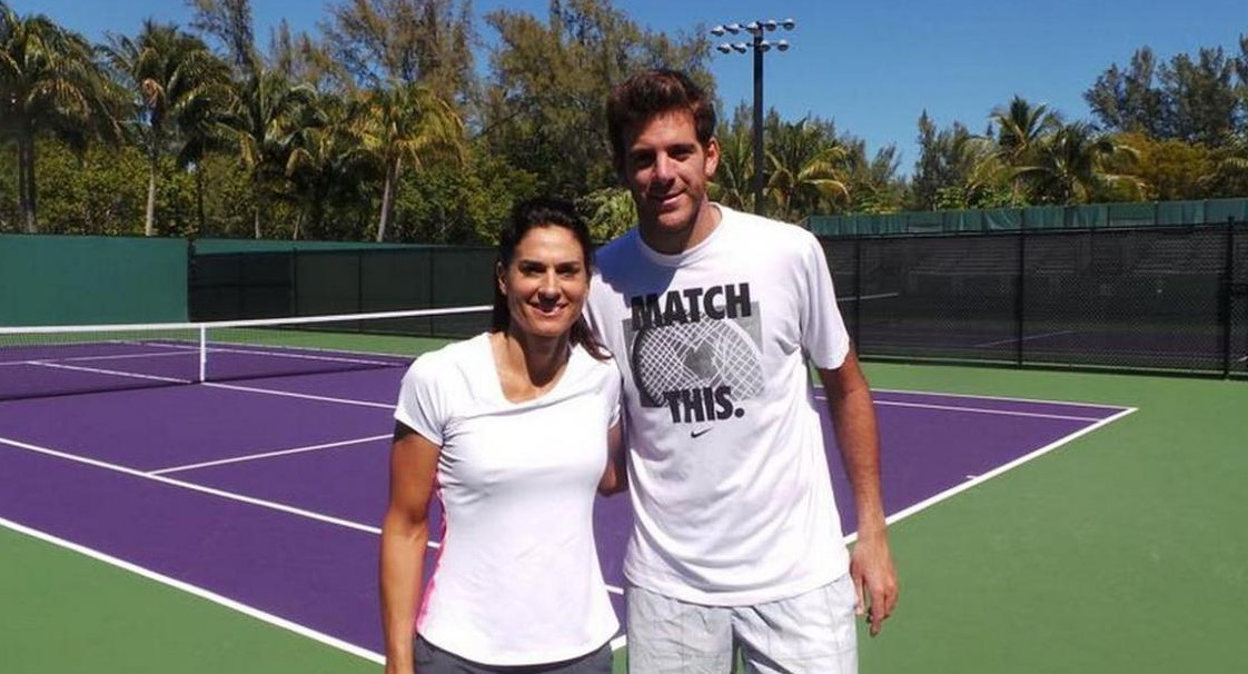 Gabriela Sabatini y Juan Martín Del Potro