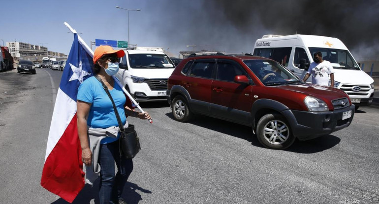 Protestas en Chile contra inmigrantes, foto EFE