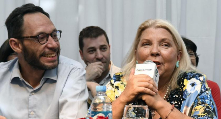 Elisa Carrió y Maximiliano Ferraro, AGENCIA NA