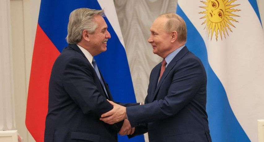 Alberto Fernández y Vladimir Putin, AGENCIA NA