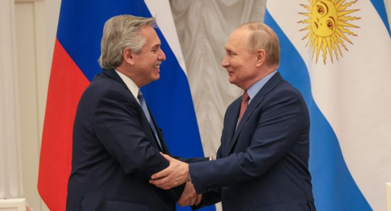 Alberto Fernández y Vladimir Putin, AGENCIA NA