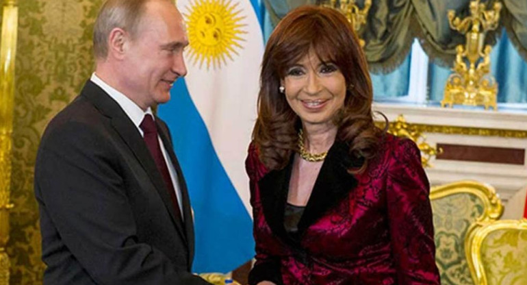 Vladimir Putin y Cristina Kirchner, Foto NA