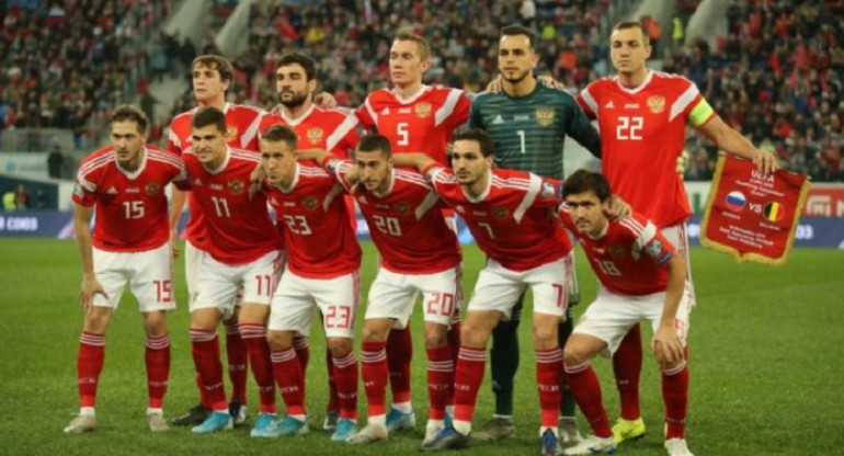 Equipo de fútbol de la Federación Rusa.