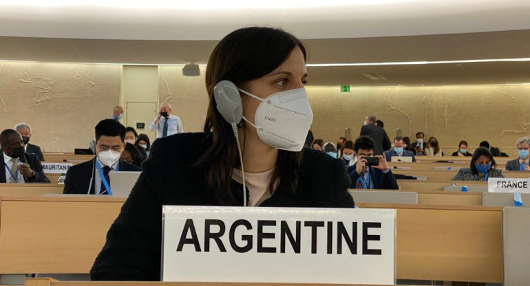 Cecilia Meirovich, directora de Derechos Humanos de la Cancillería Argentina, en la ONU, AGENCIA NA