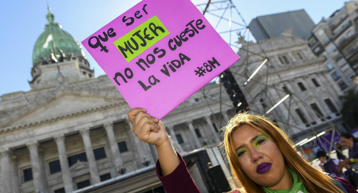 Movilizaciones al Congreso en el Día de la Mujer, NA