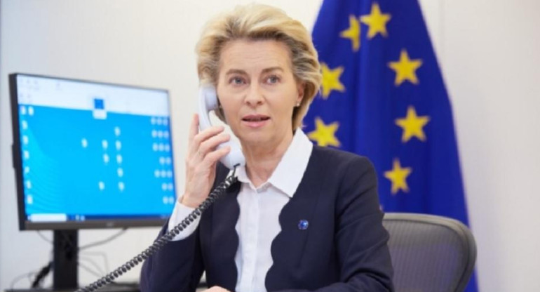 La presidenta de la Comisión Europea, Ursula von der Leyen.