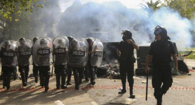 Incidentes en el Congreso, foto NA