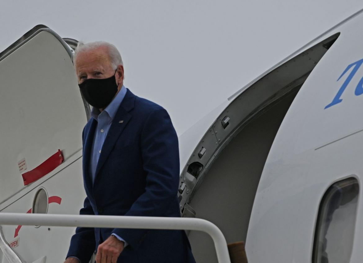 Joe Biden, presidente de Estados Unidos, viaje en avión