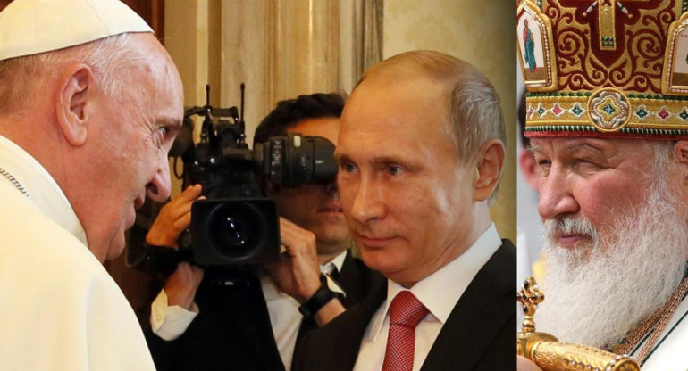 Papa Francisco, Vladimir Putin, Patriarca Kirill	