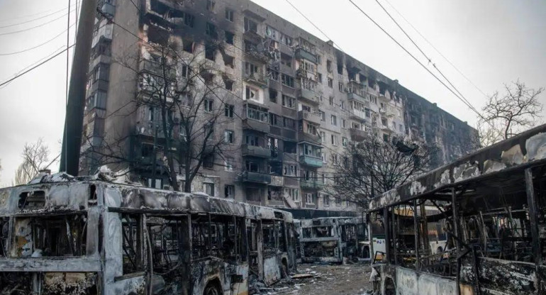 Bombardeo ruso en Ucrania, foto EFE