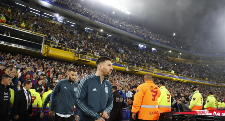 Lionel Messi en La Bombonera, Argentina vs Venezuela, Eliminatorias, Reuters