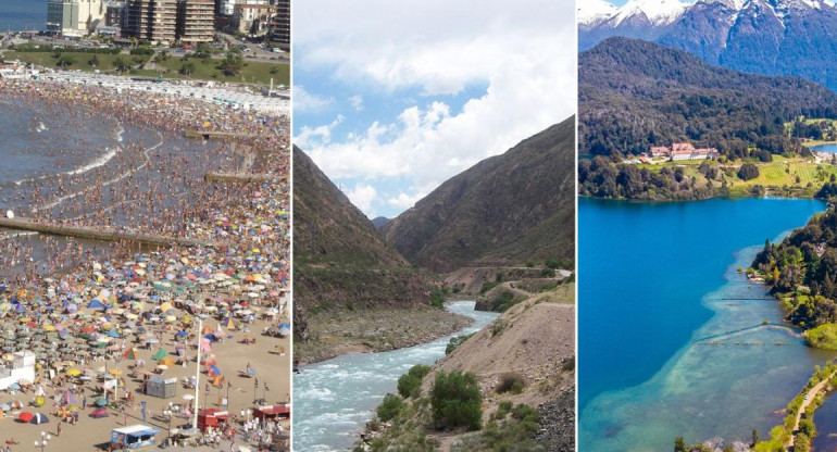 Mar del Plata, Mendoza, Bariloche