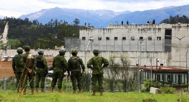 Motín en cárcel ecuatoriana. Foto: gentileza EFE.