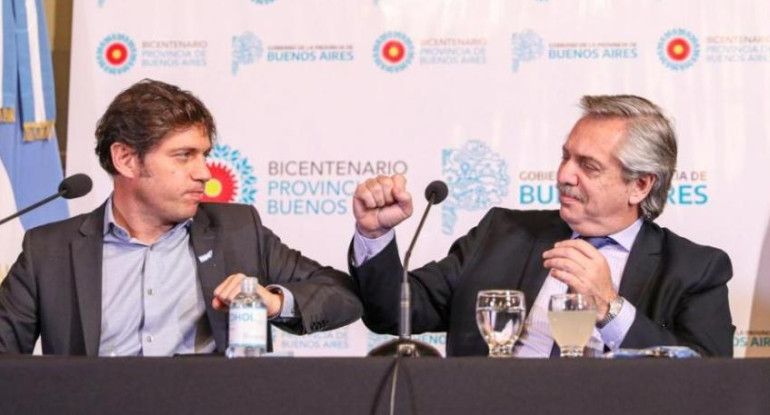 Axel Kicillof y Alberto Fernández