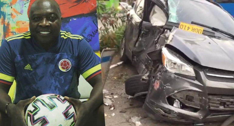 Accidente del exfutbolista Freddy Rincón en Colombia.