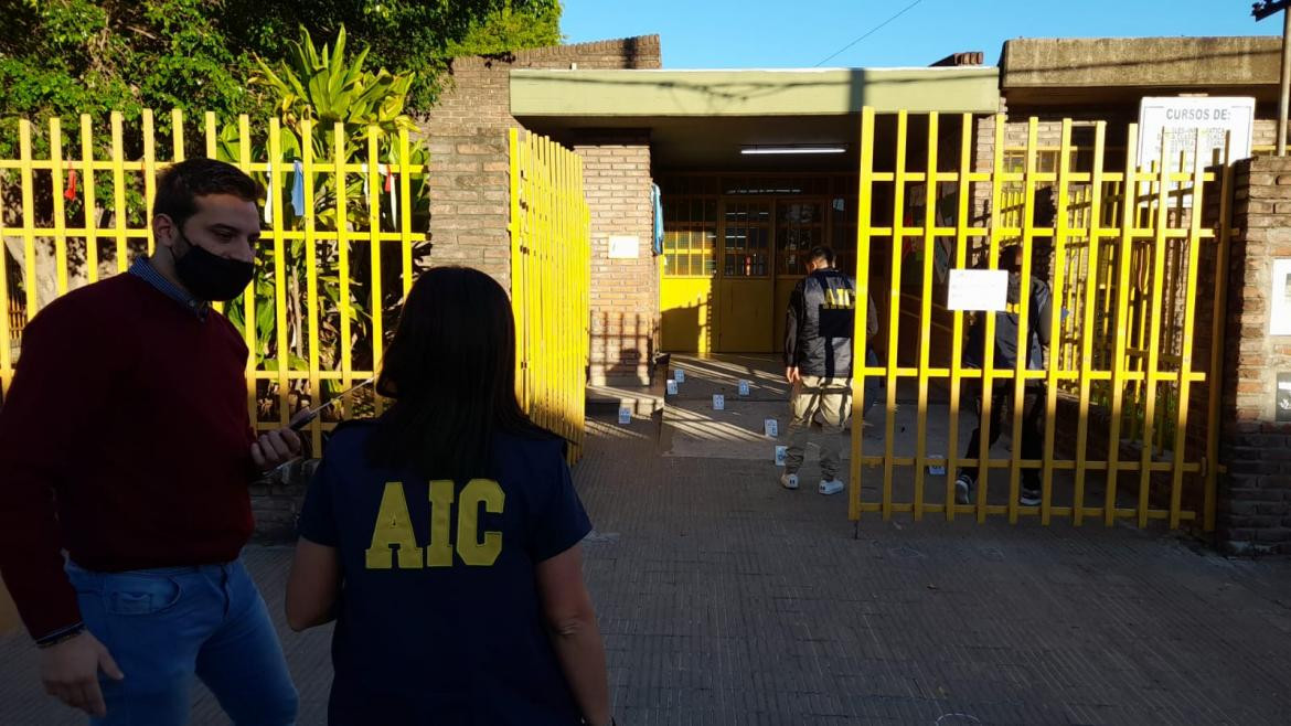 Amenazas en escuela de Rosario, foto Twitter