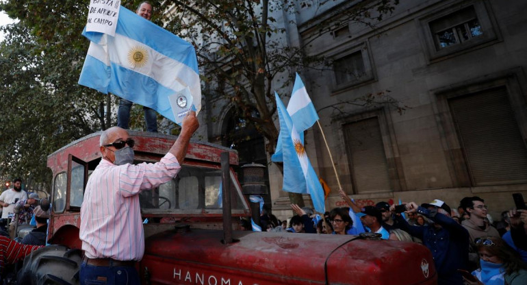 Marcha del campo al centro porteño, AGENCIA REUTERS