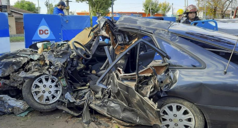 Accidente en Longchamps, tragedia, choque, muertos, NA