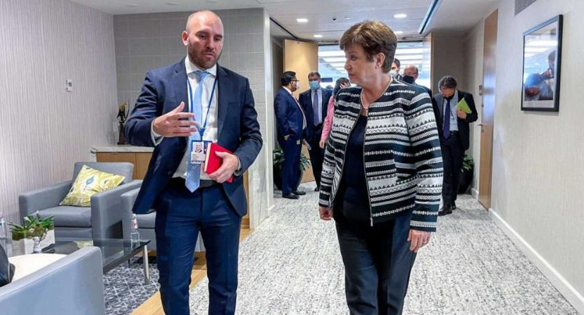 Martín Guzmán y Kristalina Georgieva, AGENCIA NA