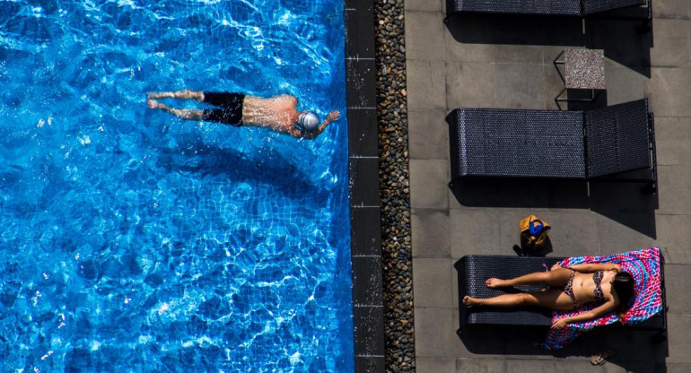 Piletas de natación. Reuters.