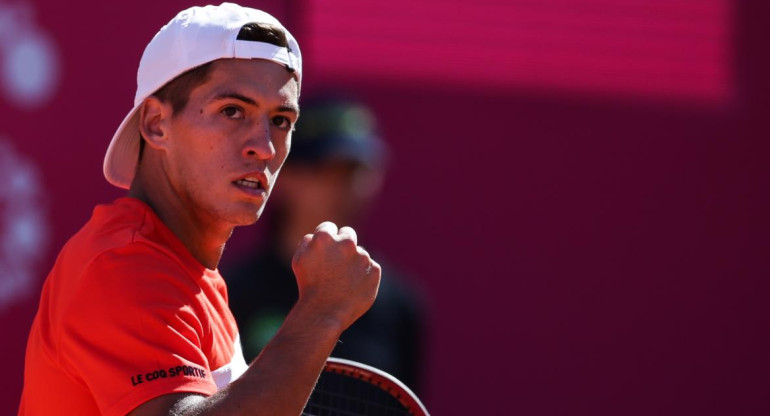 Sebastián Báez en en ATP de Estoril. Foto: EFE.