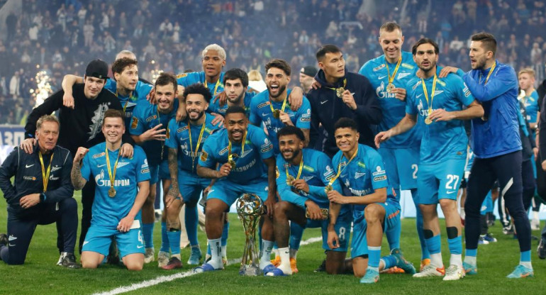  Zenit de San Petersburgo campeón de la liga de Rusia. Reuters.