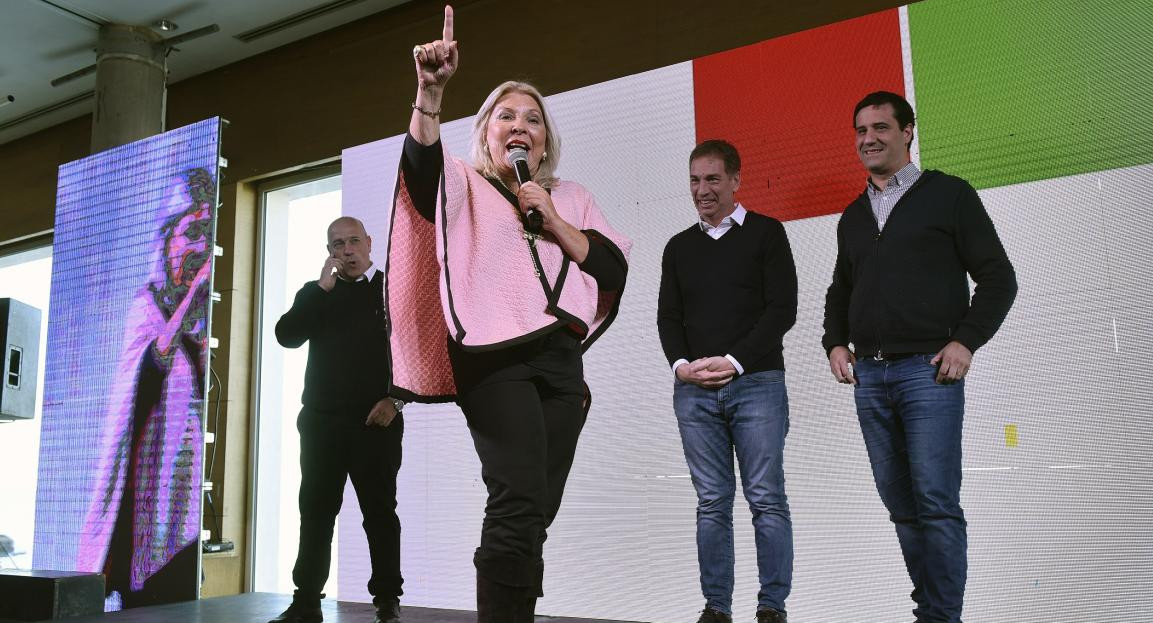 Elisa Carrió, Juntos por el Cambio. Foto: NA.