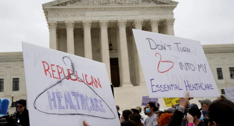 Marcha a favor del aborto en EEUU. Foto: Reuters.