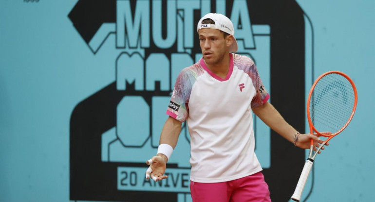 Diego Schwartzman en el Masters 1000 de Madrid. Foto: EFE.