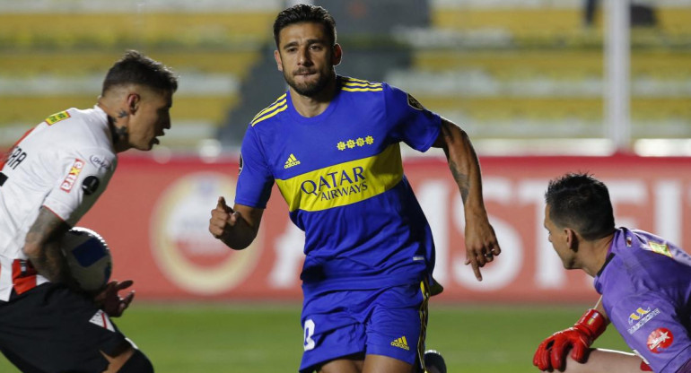 Toto Salvio, Boca vs Always Ready, Copa Libertadores. Foto: Reuters.