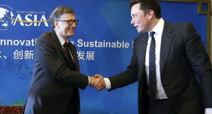 Elon Musk y Bill Gates. Foto: NA.