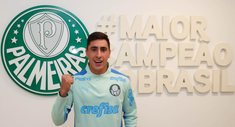 Miguel Merentiel. Foto: @Palmeiras.