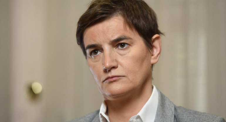 Primera ministra de Serbia, Ana Brnabić, Reuters