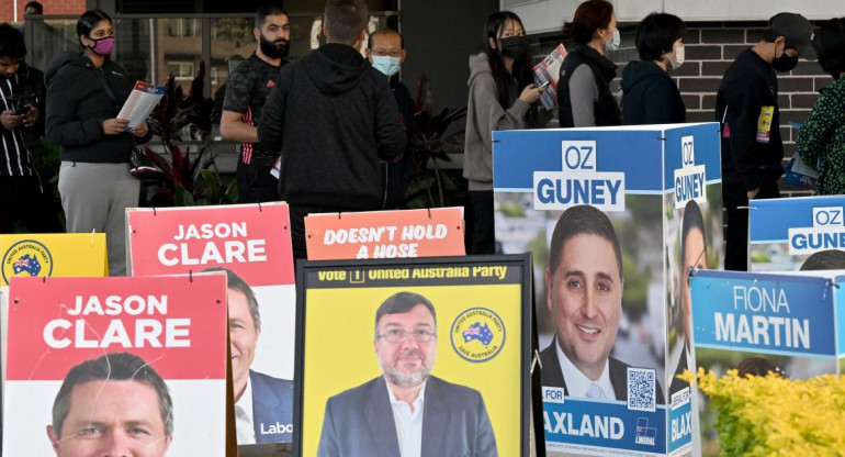 Elecciones en Australia. Foto: AFP