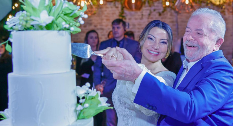 Casamiento de Lula Da Silva. Foto: EFE.