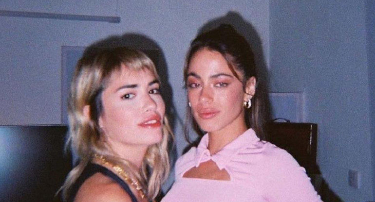 Tini Stoessel y Lali Espósito. Foto: Instagram.